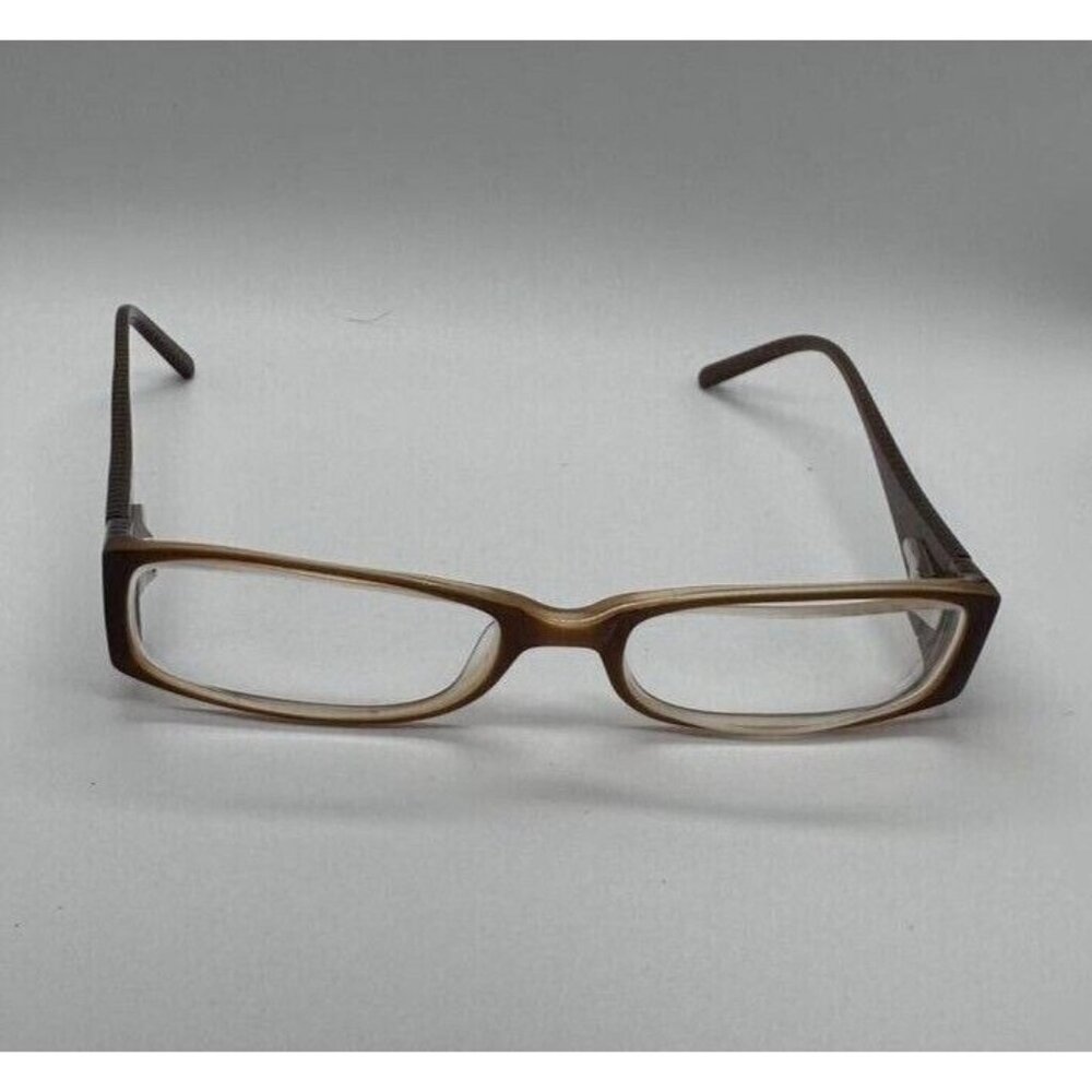 Marchon Womens M840 Carmel Brown Plastic Eyeglass Frames for Prescription Lenses
